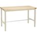 72 W x 36 D Adjustable Height Workbench 1-3/4 Thick Maple Top Square Edge Tan