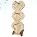 Donut stand Three Layer Heart Shape Wooden Doughnut Rack Sweet Cart Stand Donut Display Holder Donuts Bar Birthday Party Favors Party Supplies with Stand