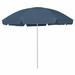 moobody Beach Umbrella Garden Folding Tilting Beach Parasol Blue for Patio Backyard Terrace Poolside Lawn Outdoor Furniture 118.1 Inches