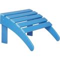 Adirondack Ottoman Patio Footrest 13.5 Inch Folding Footstool For Adirondack Chair (Pacific Blue)