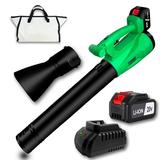 Electric Leaf Blower Dingrich Cordless Leaf Blower with 3.0AH Battery and Fast Charger Battery Leaf Blower with Variable Speed 450 CFM Electric Leaf Blower for Garden Lawn Yard