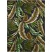 Dalyn Rugs Indoor/Outdoor Tropics TC1 Black Washable 3 x 5 Rug