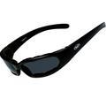 Chicopee Foam Padded Sunglasses (Frame Color: Gloss Black Lens Color: Orange)