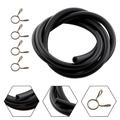 3 feet 1/4 ID x 3/8 OD Fuel Line Gas Hose Tubing 1/4 INCH ID + 4 Spring Clamp