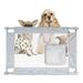 Pet Life Porta Gate Travel Collapsible & Adjustable Folding Pet Cat Dog Gate Grey - One Size