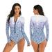 Women s Rash guard Long Sleeve UV Protection Surfing Swimsuit