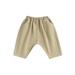 Bagilaanoe Little Boys Girls Pants Casual Solid Color Long Pants 3 4 5 6 7 8 Years Kids Elastic Waist Sweatpants