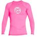 eBodyboarding Launch Out Logo Long Sleeve Rashguard-PK/WH