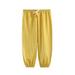 B91xZ Boys Pants Pyjamas Kids Pant Girl Baby Solid Toddler Harem Pants Boy Bloomers Boys Pants Boys Dress Pants Yellow Sizes 6-12 Months