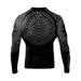 Raven Fightwear Men s Aztec Ranked BJJ Jiu Jitsu Rash Guard MMA Black/Grey