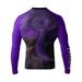 Raven Fightwear Men s Purple Dragon BJJ Jiu Jitsu Rash Guard MMA