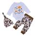 Baby Girl Boy Clothes Thanksgiving Romper Cute Letter Pumpkin Turkey Print Outfits 3Pcs Hat Clothing Long Sleeve Three Piece Baby Boy 4t Winter Outfits Boys