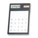 Clearance!SDJMa Mini Solar Power Transparent Calculator Ultra Thin Desktop Calculator Touch Screen Calculator Handheld Calculator Portable Pocket Calculator for School Home and Office