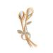 Fashion Brooch Temperament Fashion Elegant Artificial Flower Rhinestone Brooch Pin Brooch Wedding Brooch Jewelry Pin Breastpin Rhinestone Party Crystal Women Brooch Brooches for Women Alloy Gold