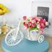 Jewelry Organizer Artificial Flowers Rattan Flowers Silk Flowers Garden Nostalgic Mini Tricycle for Home Wedding office Hotel Decor Table Table Decorations Jewelry Box