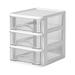 Pompotops B Home Storage Organizer Desktop Storage Box Transparent Small Drawer Desk Plastic Mini Storage Box Rabbit Stationery Storage Box