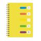 Bexikou 5-Subject Spiral Notebook with Dividers Index Tabs Wirebound Ruled Notebooks for Women Students Teens Office School 240 Pages Lined Paper Yellow