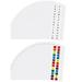 40 Sheets Page Markers Tabs Alphabet Tabs Plastic Notebook Alphabetical Tabs Self-adhesive Page Tabs