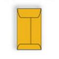 RoptexÂ® Brown Kraft Coin Envelope (No. 7H) 3-1/2 x 6-1/2 (SFI Certified) 28 lb Vellum Finish Center Seam No Window Remoistening Seal Flap Down - Box of 500 Envelopes