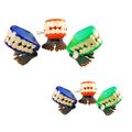 Wind up toys 6PCS Novelty Funny Wind Up Toys Walking Wind Up Teeth with Feet (Random Color)