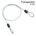 3 Colors Bicycle Accessories Anti-theft Ropes MTB Bike Rope Steel Cable Lock Bicycle Lock Wire Cycling Strong Wire Road Bike Lock TRANSPARENT 0.5 METERS