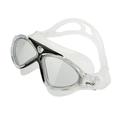 OUNONA Comfy Frame Big Lens Anti-fog Swimming Goggle Glasses (Clear+Black)