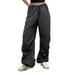 Quealent Womens Pants Womens Stretch Ankle Golf Pants Dress Work Pants Pockets Yoga Travel Casual Lounge Workout (Black L)