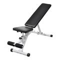 moobody Fitness Utility Bench Backrest Adjustable Padded Cushion Full Body Workout Strength Training Bench Exercise Equipment for Home Gym Weight Lifting 52 x 16 x 19 Inches