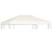 moobody Gazebo Top Cover Garden Canopy Replacement with PVC Coating Sun Shade Shelter Gazebo Roof Cream White 13.1ft x 9.8ft (L x W)
