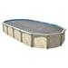 In The Swim 12 x 24 Ultra Silver Oval Solar Pool Cover 16 Mil For Solar Heating Above Ground Pools and Inground Pools 16M12X24OVULTRB