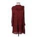 Zara Casual Dress: Red Dresses - Women's Size Small