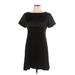 Jones New York Casual Dress - Shift: Black Solid Dresses - Women's Size 10 Petite