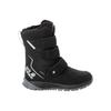 Winterboots JACK WOLFSKIN "POLAR BOOT TEXAPORE HIGH VC K", Kinder, Gr. UK 2 - EU 34, Normalschaft, schwarz (schwarz, grau), Main Material 100% Polyamide Second Material Lining Sole 100% Rubber/ EVA, Schuhe