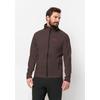 Fleecejacke JACK WOLFSKIN "ALPGRAT HOODED FZ M", Herren, Gr. L (52), rot (rot, earth), OBERSTOFF 100% POLYESTER, Jacken
