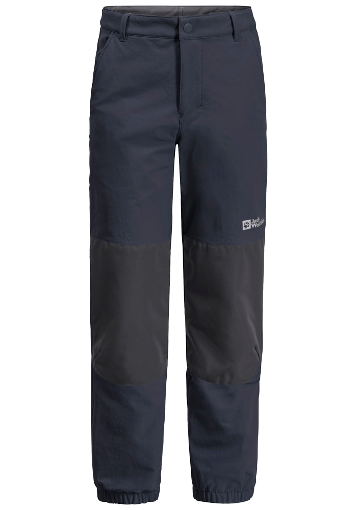 Outdoorhose JACK WOLFSKIN "RASCAL WINTER PANTS K", Kinder, Gr. 152, Normalgrößen, blau (night, blau), Obermaterial: 92% Polyamid, 8% Elastan; Kontrast: 100% Polyester; Futter: 100% Polyester, Hosen Image