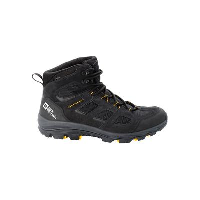 Wanderschuh JACK WOLFSKIN "VOJO 3 TEXAPORE MID M", Gr. UK 10,5 - EU 45, Normalschaft, gelb (schwarz, burly, gelb, xt), M