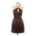 Morgan & Co. Cocktail Dress - Party: Brown Dresses - Women's Size 7