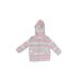 OshKosh B'gosh Zip Up Hoodie: Gray Tops - Size 6-9 Month