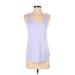 Nike Active Tank Top: Purple Solid Activewear - Women's Size Small