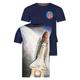 T-Shirt SALT AND PEPPER "Space Shuttle" Gr. 104, blau (dunkelblau) Mädchen Shirts T-Shirts