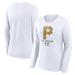 Women's Fanatics Branded White Pittsburgh Pirates Lightweight Fitted Long Sleeve T-Shirt