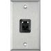 TecNec My Custom Shop WPL-1194-6E 1-Gang Cat 6 RJ45 Wall Plate (Stainless Steel) WPL-1194-6E