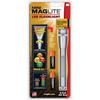 Maglite Mini Maglite 2AA LED Flashlight with Holster (Gray, Clamshell) SP2209H