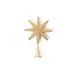 Coton Colors Gold Beaded 12 Tree Topper Metal in Gray/Yellow | 15.5 H x 11 W x 2 D in | Wayfair STAR-12TRT-GD