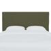 Kelly Clarkson Home Annalee Panel Headboard Upholstered/Cotton in Green | King | Wayfair 93E04D071217488396F0ED4FBA9AF6A5