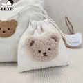 Cartoon Bear Mummy Bag Drawstring Pocket Baby Kindergarten Clothing Storage Bag Traveling Out Wash