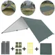 Camping Tarp Waterproof Portable Tarp Multifunctional Outdoor Camping Traveling Awning Backpacking