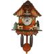 Horloge Murale Coucou Antique en Bois Cloche D'Oiseau Montre D'Alarme BalançOire DéCorations pour