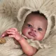 20 Inches Reborn Baby Doll Kits Lanny New Face Realistic DIY Unfinished Unpainted Vinyl Dolls Parts