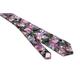 Floral Tie , Purple & Green Floral Necktie Bow Tie Suspenders Pocket Square